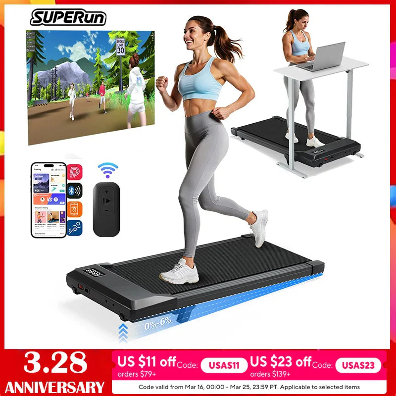 Quiet Foldable Treadmill Walk